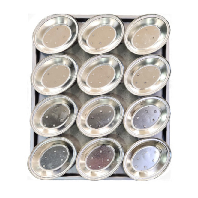 Palletized Pie Tins, (12) Oval , Tray size 460x360mm image 0