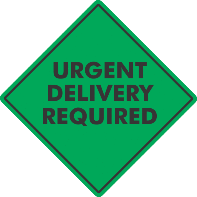 Urgent Delivery Required x500 labels image 0