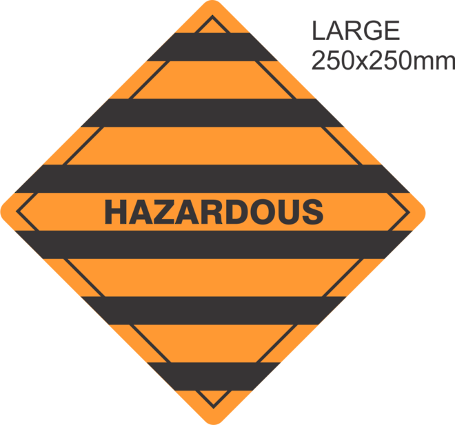 Hazardous Large Vinyl Single Labels image 0