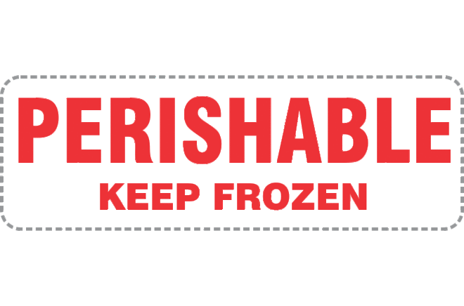 Perishable Keep Frozen x250 labels image 0