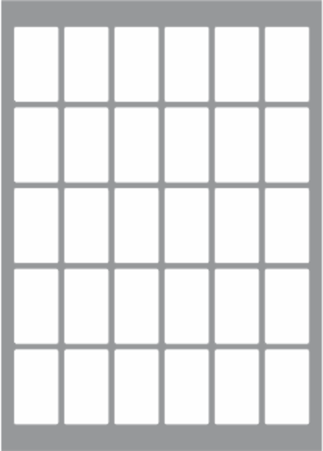 30 Labels per sheet 30x50mm x100 sheets image 0
