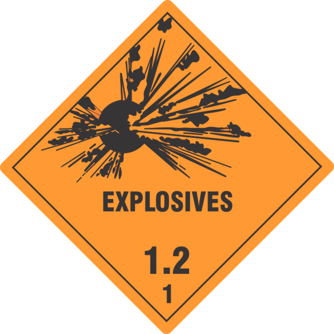 Explosive 1.2 1 x500 labels image 0
