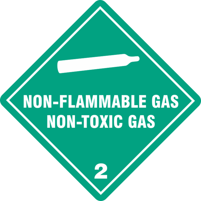 Non Flammable Gas 2.2 x500 labels image 0