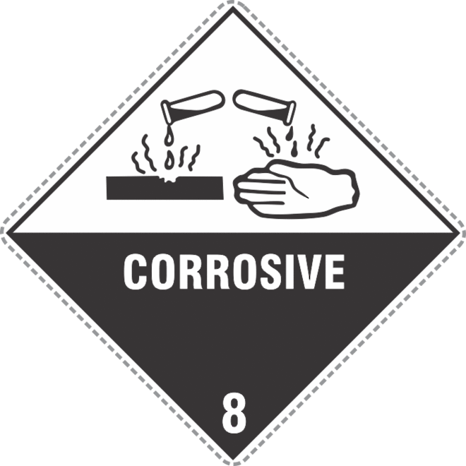 Corrosive 8 x500 labels image 0
