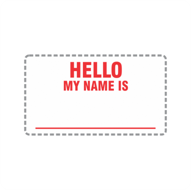 Hello My Name Is x250 labels image 0