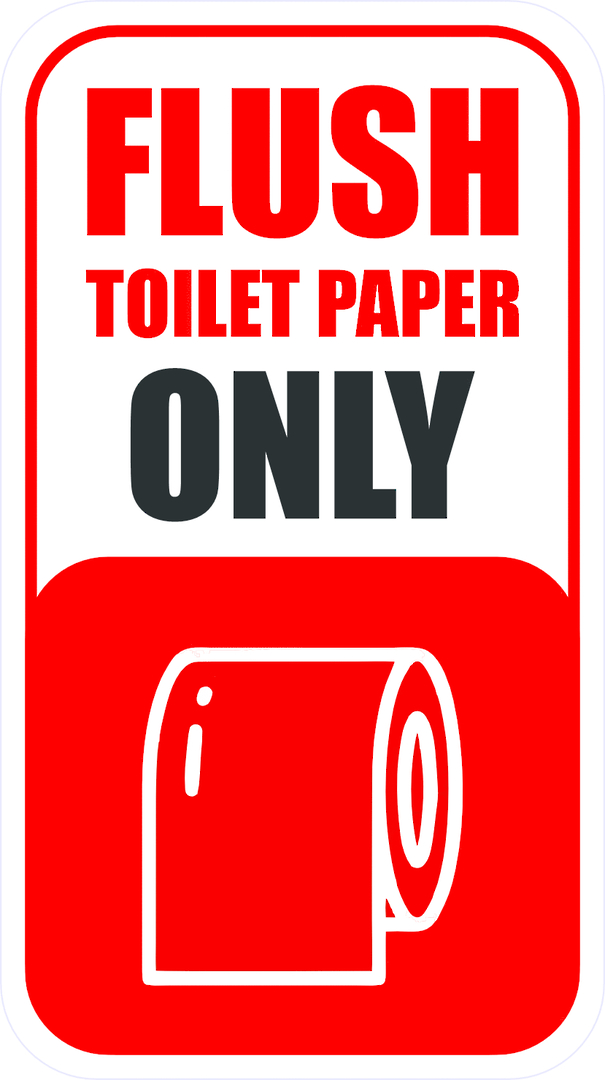 Flush Toilet Paper Only image 0