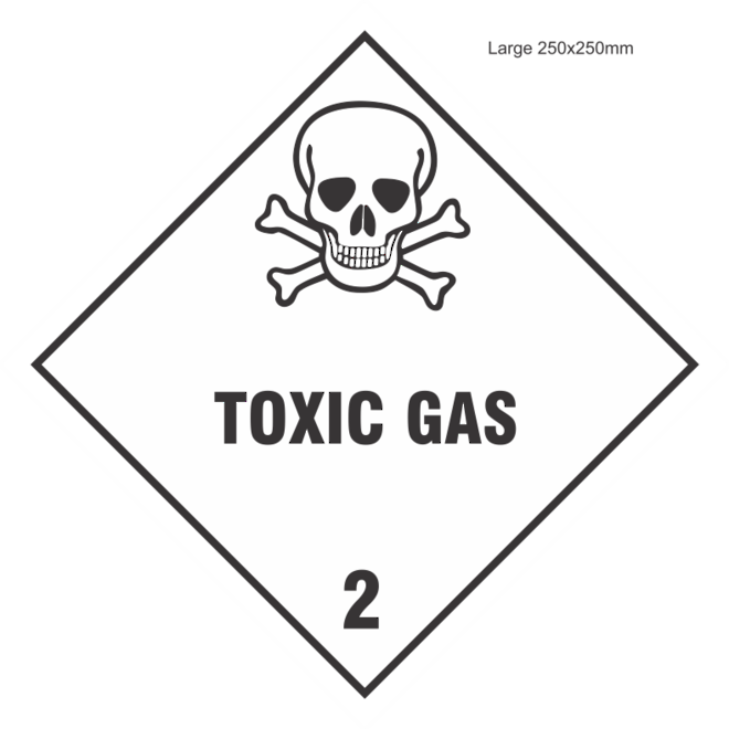 Toxic Gas 2 Large Vinyl Single Labels image 0