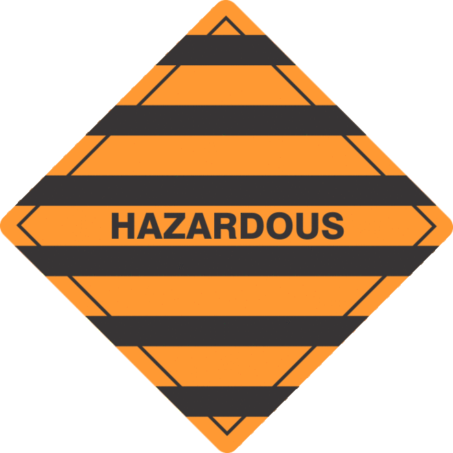 Hazardous x500 labels image 0
