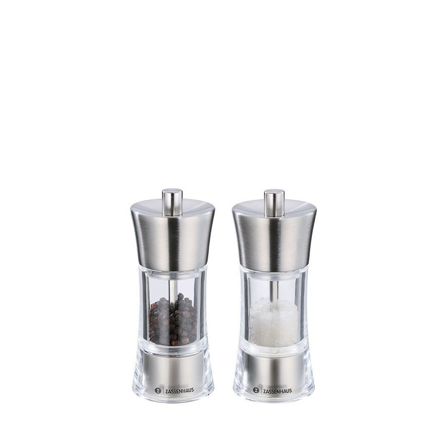 Aachen Pepper Acrylic and Stainless Grinder Set of 2 image 0