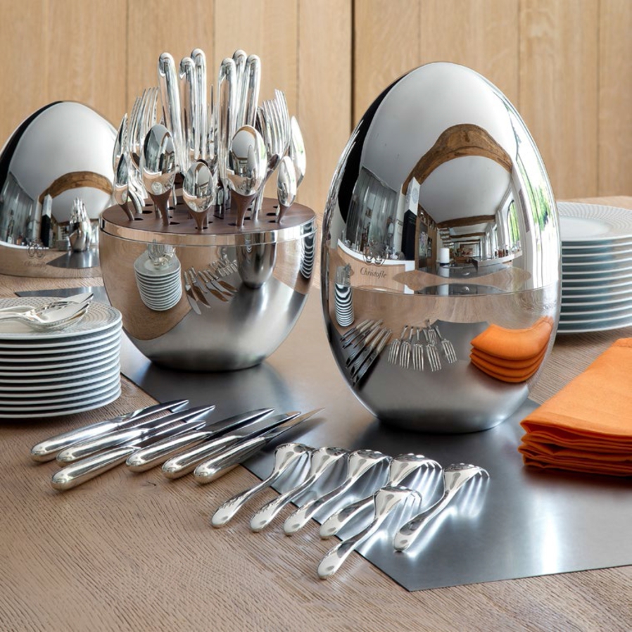 Mood Silver 24 Piece Cutlery Set in Egg image 2