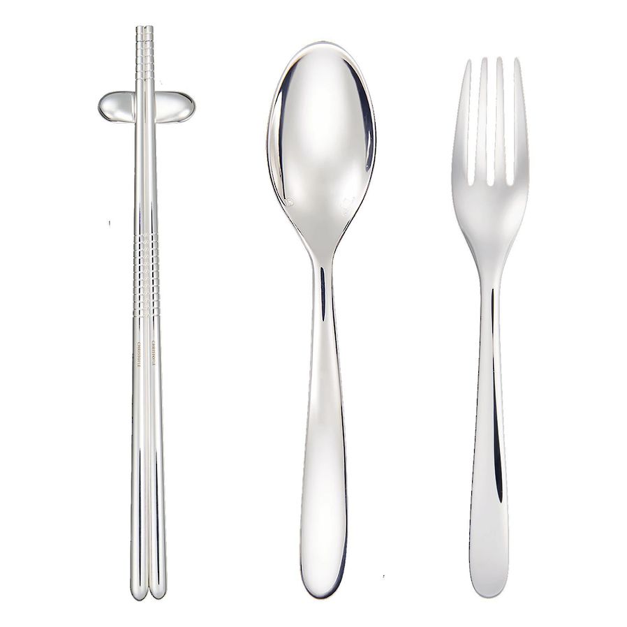 Mood Asia Silver 24 Piece Cutlery Set in Egg image 3