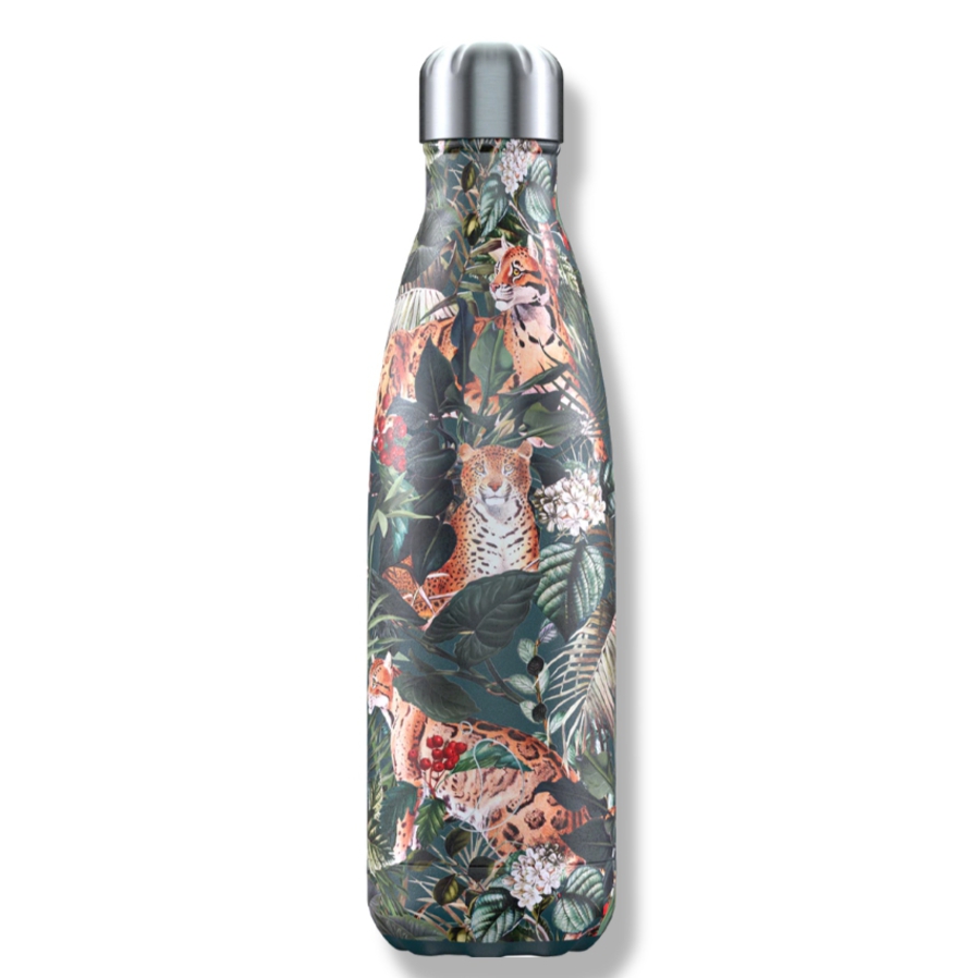Chilly's Insulated Bottle Tropical Leopard 500ml image 0