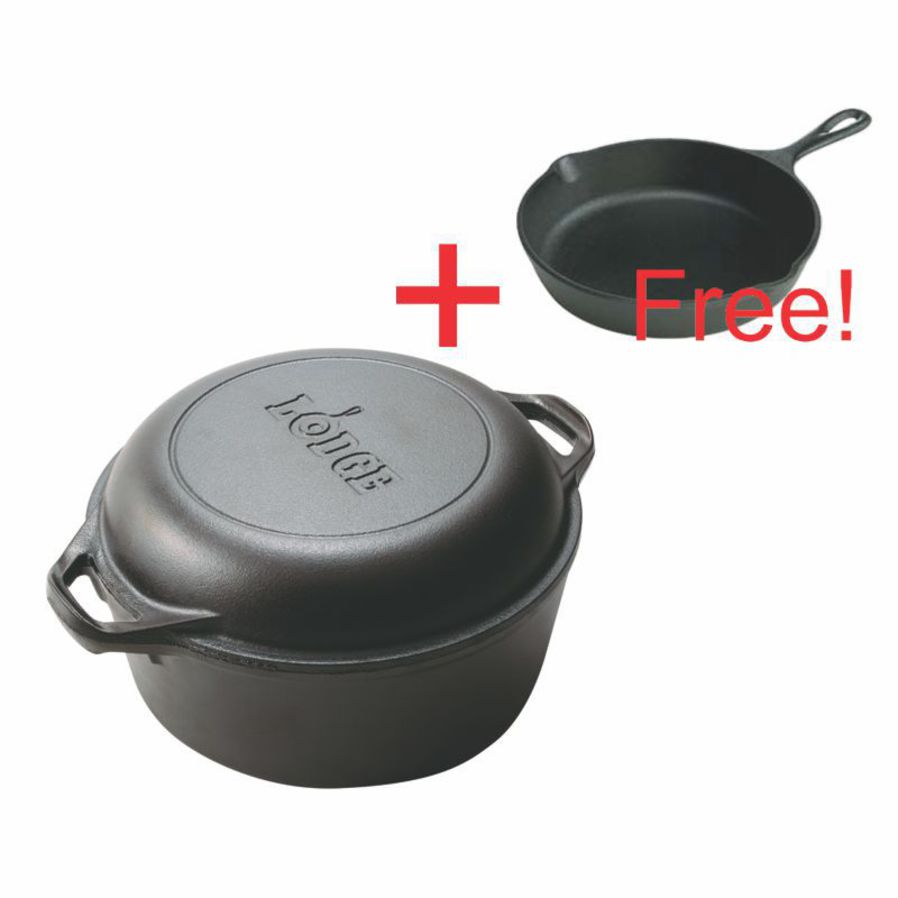 Lodge Logic Cast Iron Dutch Oven 4.7L