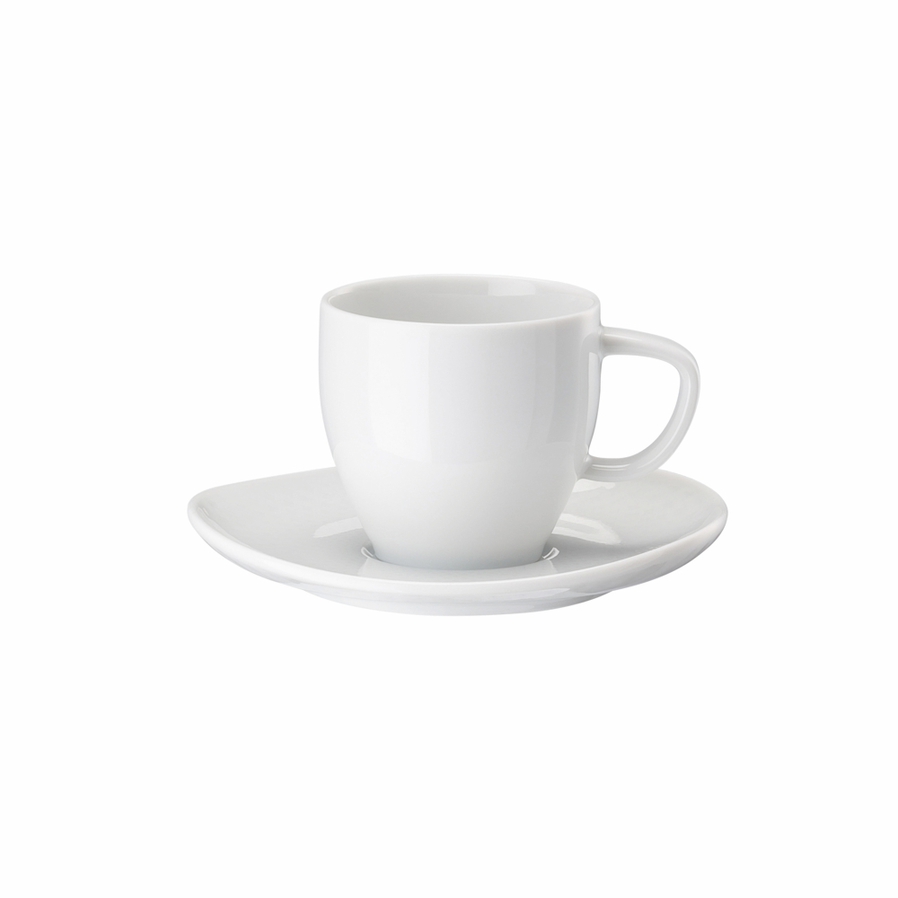 Junto White Espresso Cup and Saucer image 0