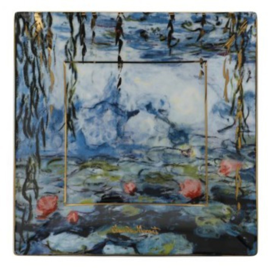 Monet Waterlilies Square 16cm Plate image 0