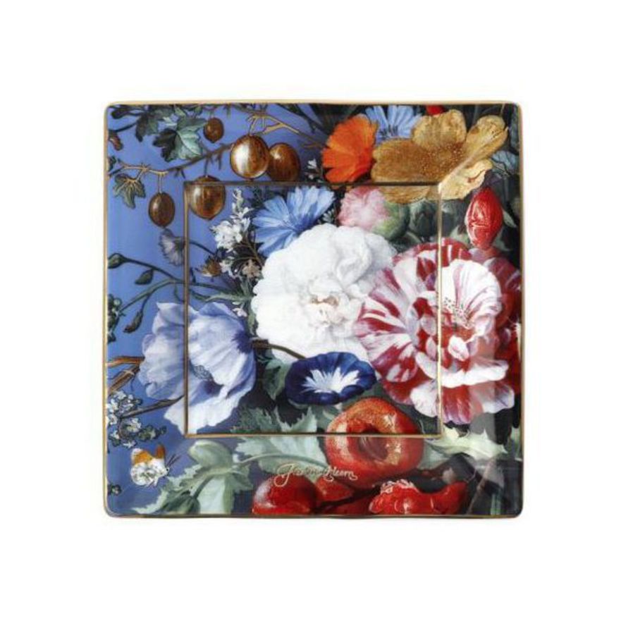 De Heem Summer Flowers Square 12cm Plate image 0