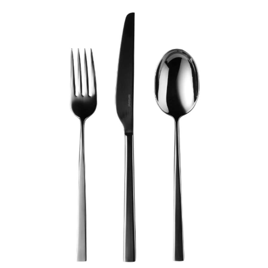 Linea Q PVD Black 58 Piece Cutlery Set image 0