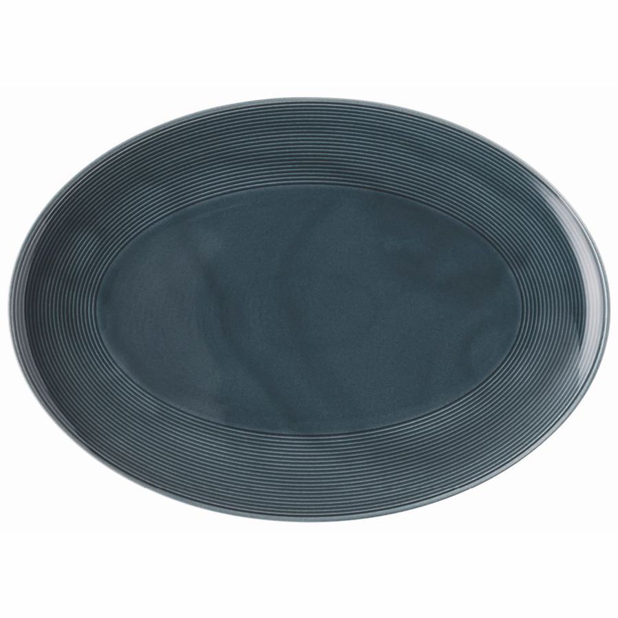 Loft Night Blue Oval Platter image 0