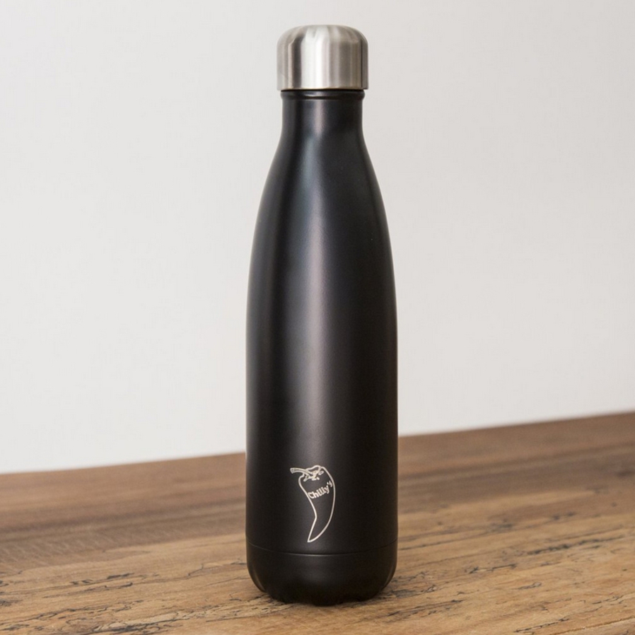 Chilly's Insulated Bottle Black 500ml image 1