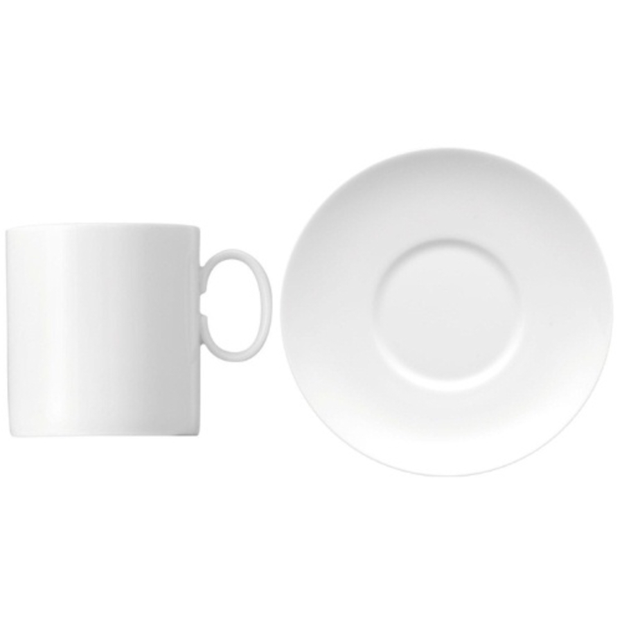Medaillon White Cup & Saucer 5 Tall image 1
