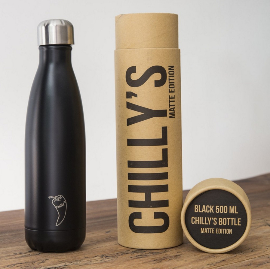 Chilly's Insulated Bottle Black 500ml image 0