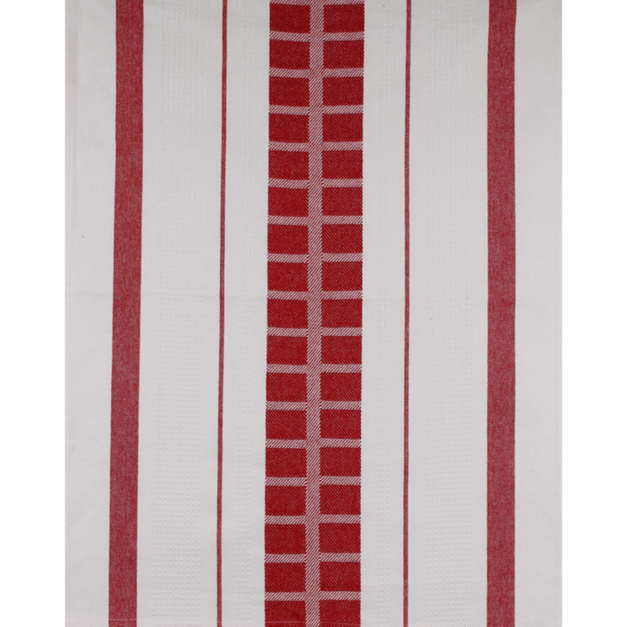 Cubix Red Tea Towel image 0