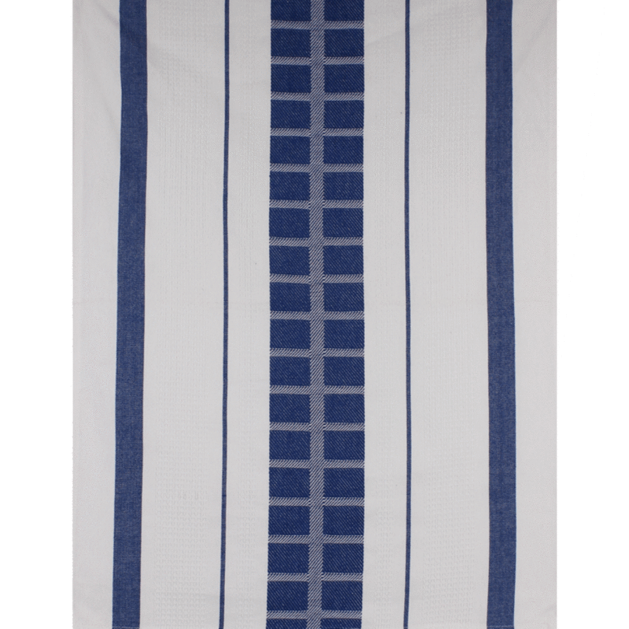 Cubix Blue Tea Towel image 0