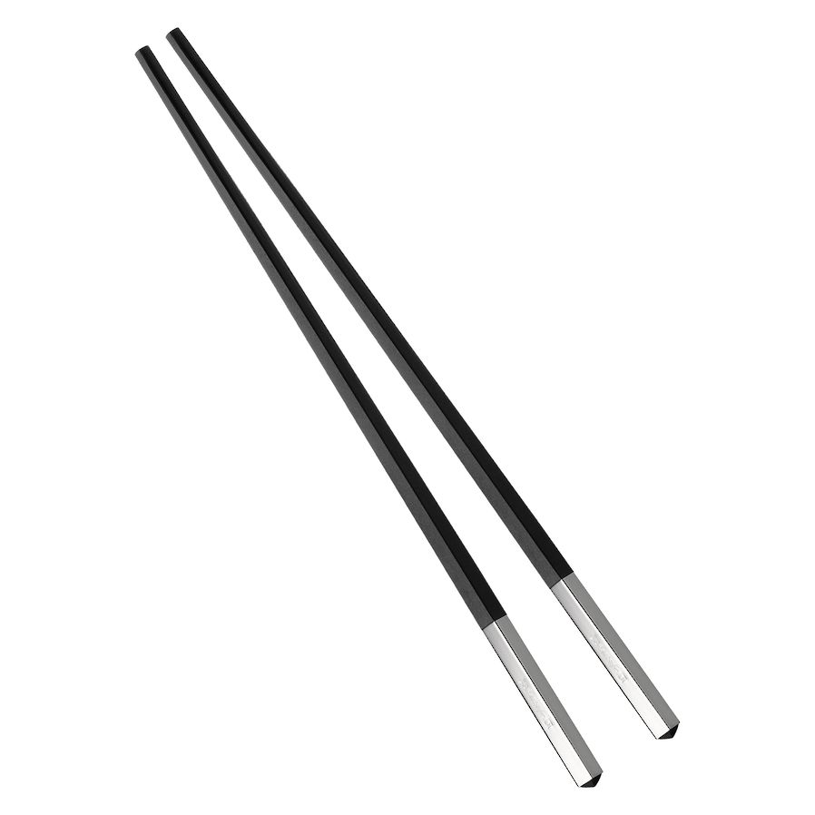 Uni Black Chinese Chopstick Pair image 1