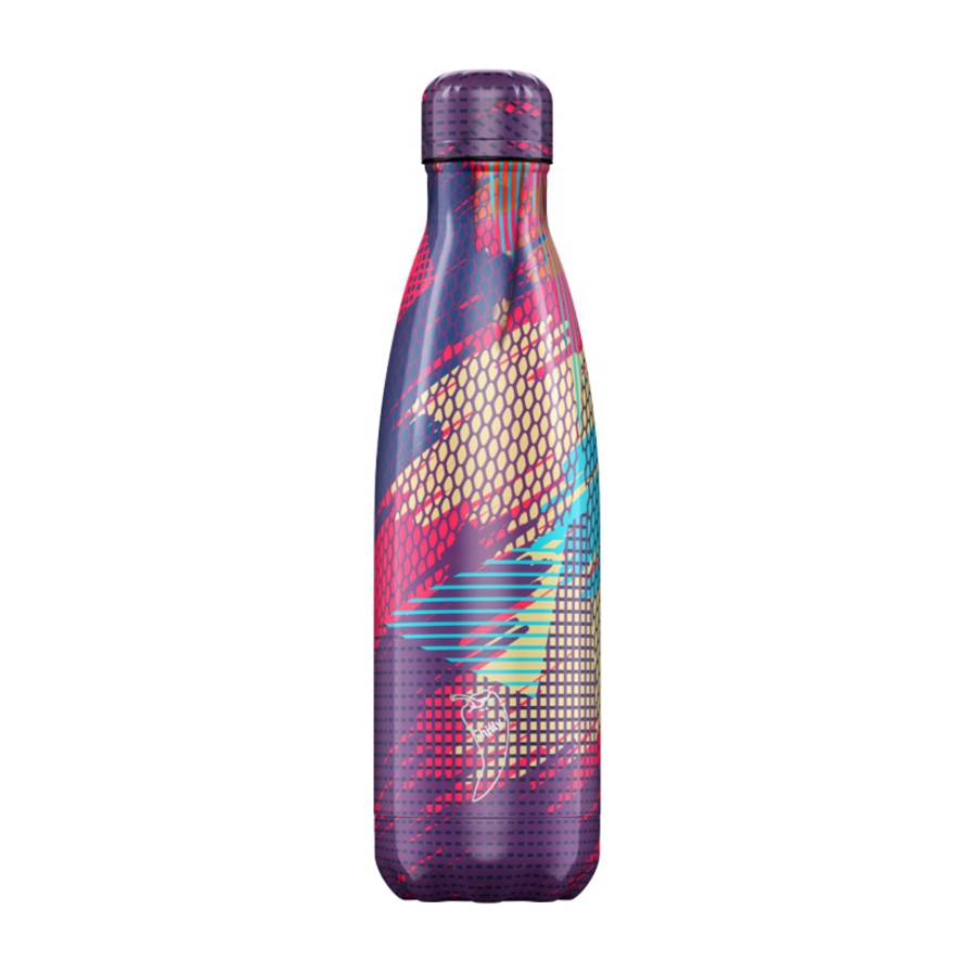 Chilly's Insulated Bottle Abstract Pink 500ml image 0