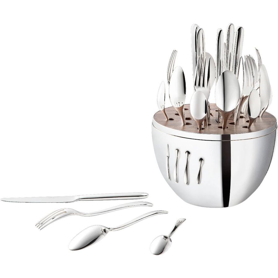 Mood Silver 24 Piece Cutlery Set in Egg image 0