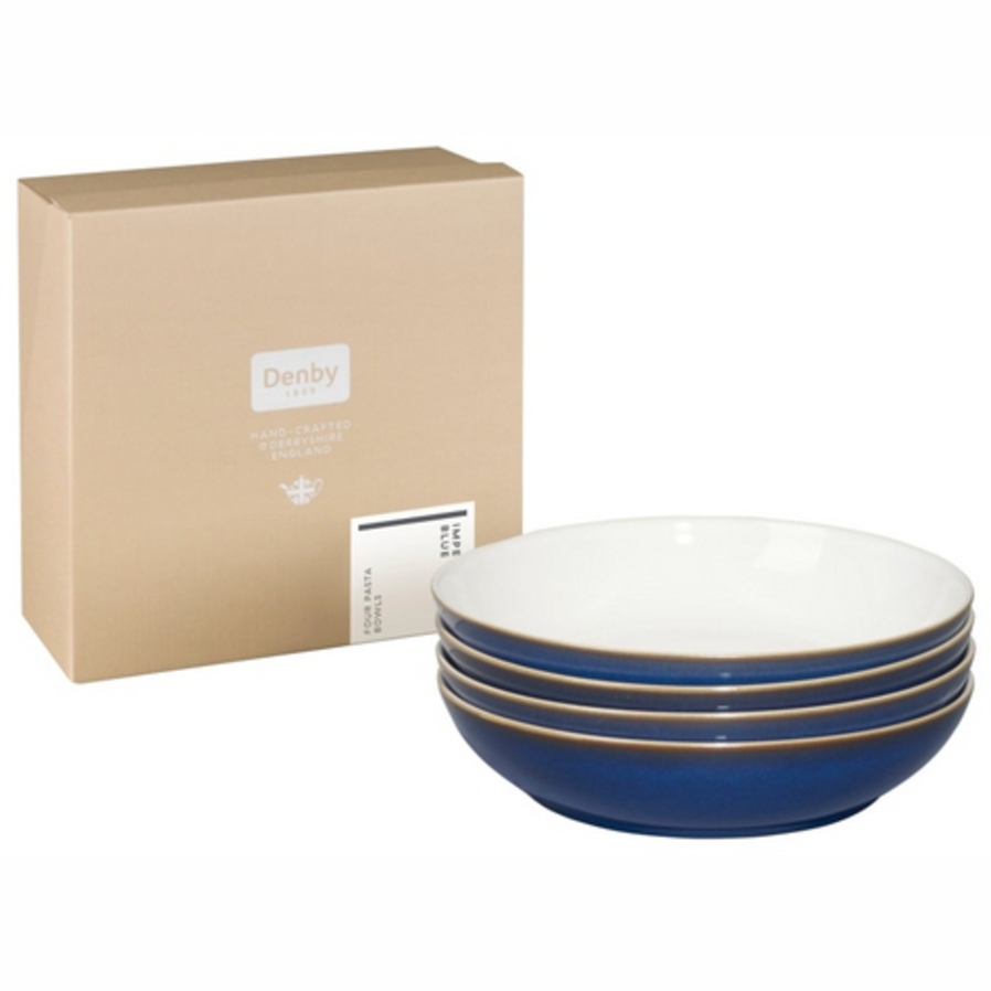 Imperial Blue Pasta Bowl Set 4 image 2