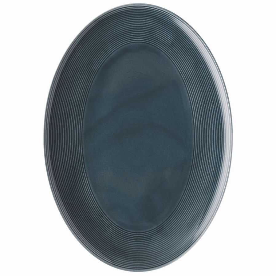 Loft Night Blue Oval Platter image 1