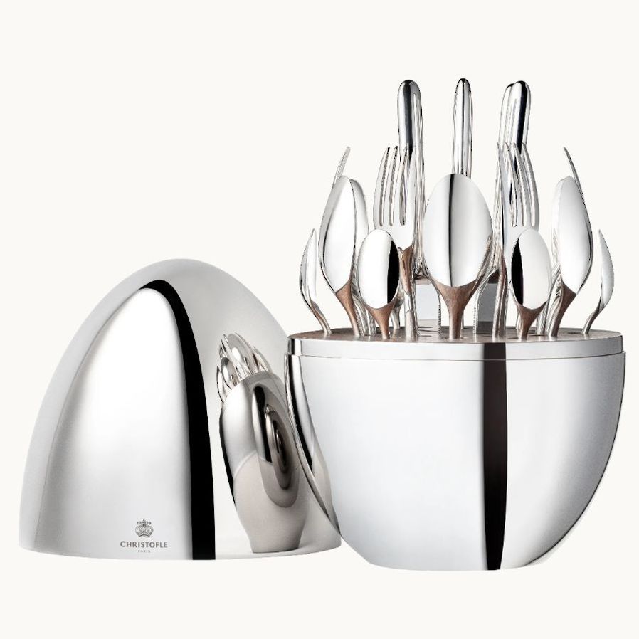 Mood Silver 24 Piece Cutlery Set in Egg image 1
