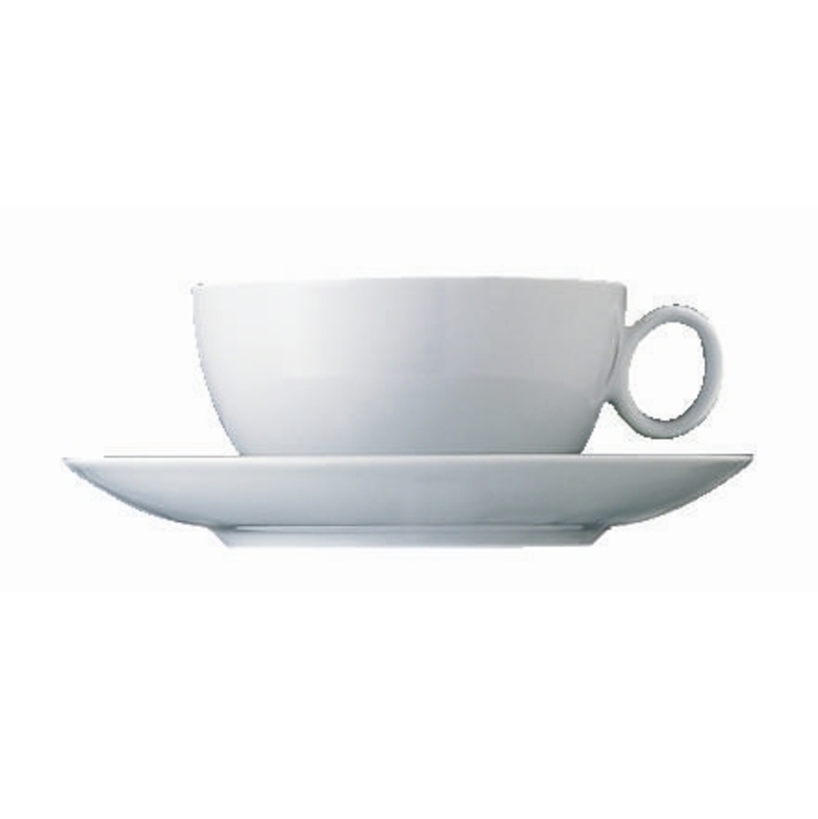Loft White Tea/Coffee Cup & Saucer image 0