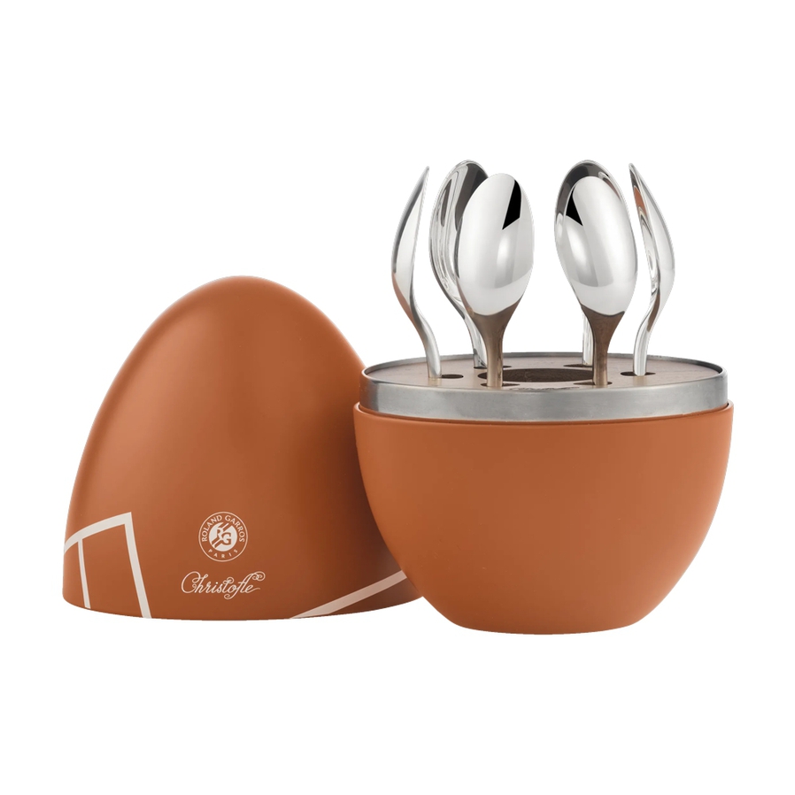 Mood Roland-Garros Espresso Spoon Set in Egg PRE-ORDER image 1