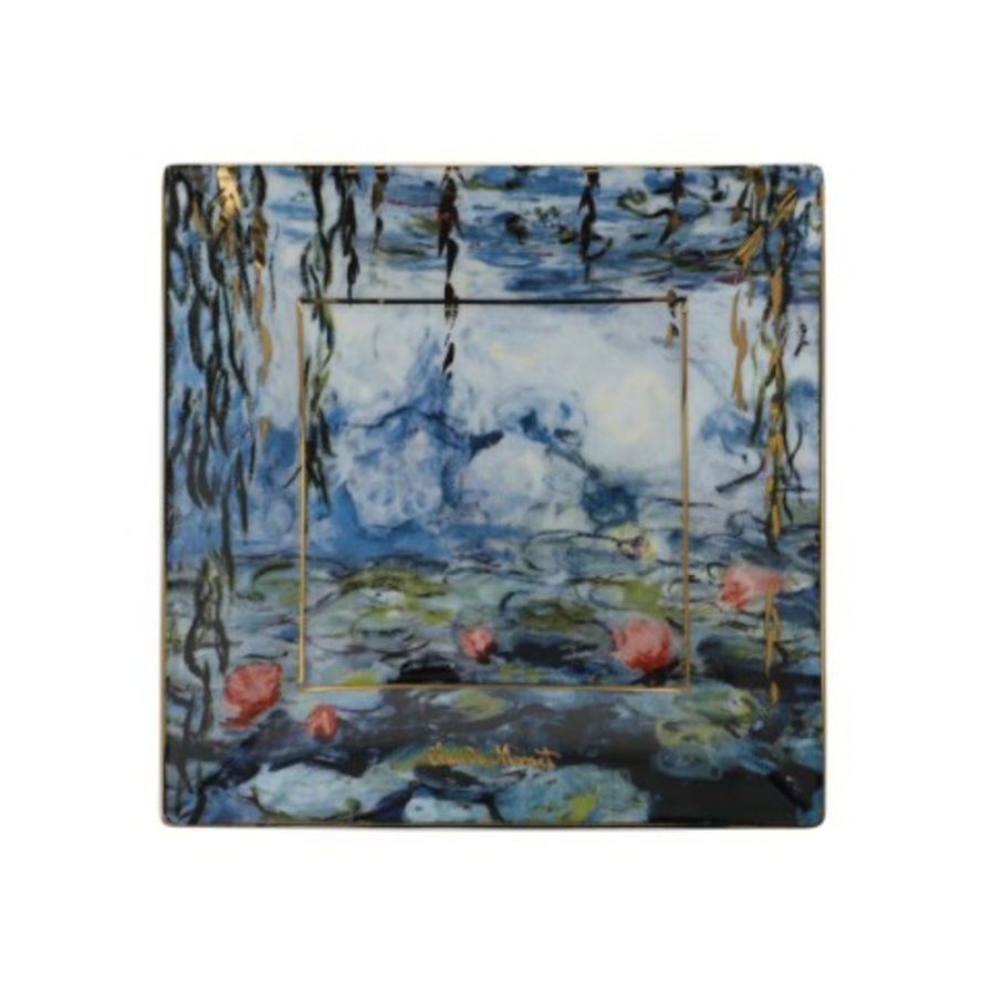 Monet Waterlilies Square 12cm Plate image 0