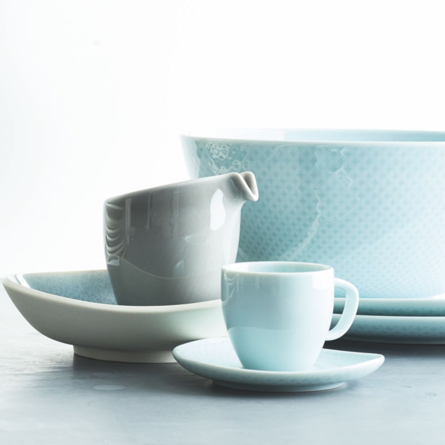 Junto Ocean Blue Low Cup and Saucer image 2