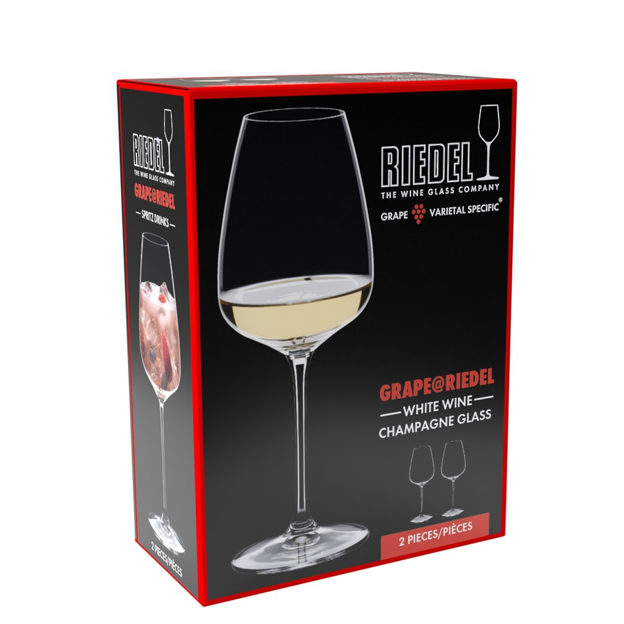 Grape@Riedel White Champagne Spritz Glass Pair image 3