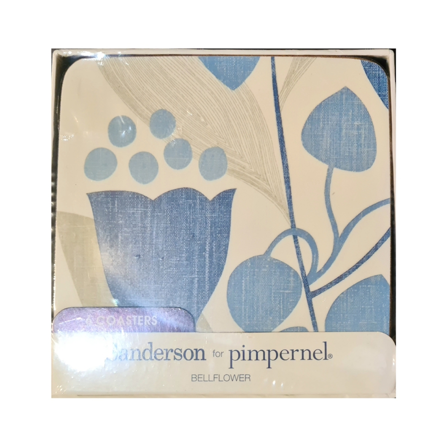 Sanderson Bellflower Indigo Coasters Set of 6 image 0