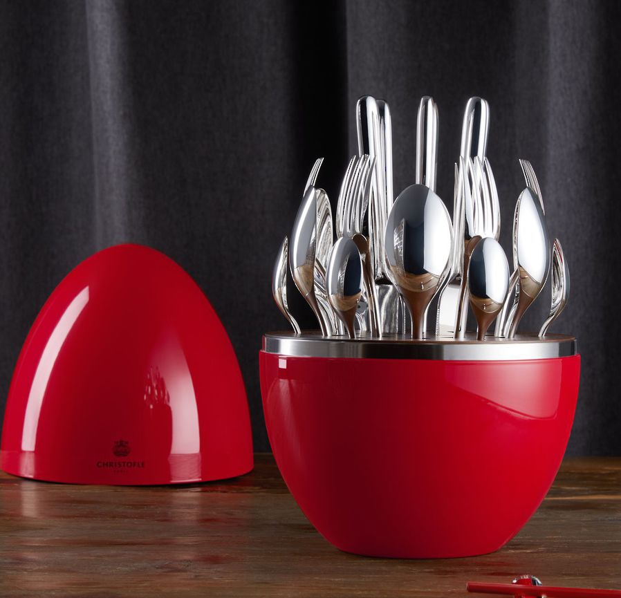 Mood Red 24 Piece Cutlery Set in Egg image 4