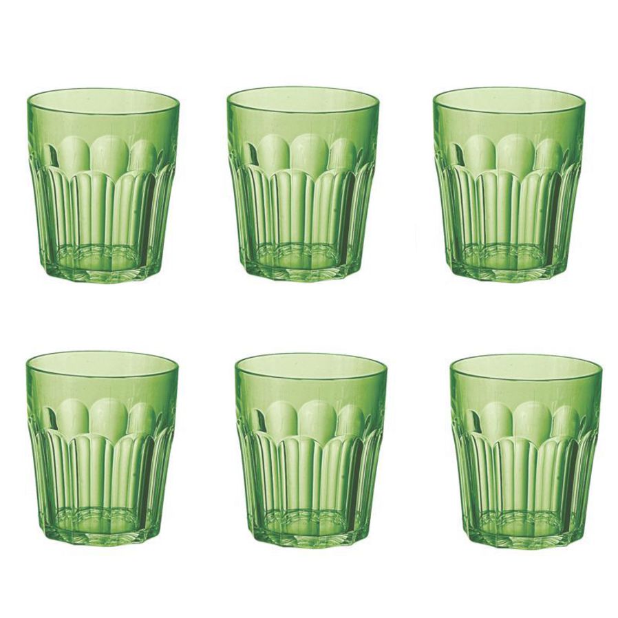 Happy Hour Tumbler 250ml Green Set 6 image 0