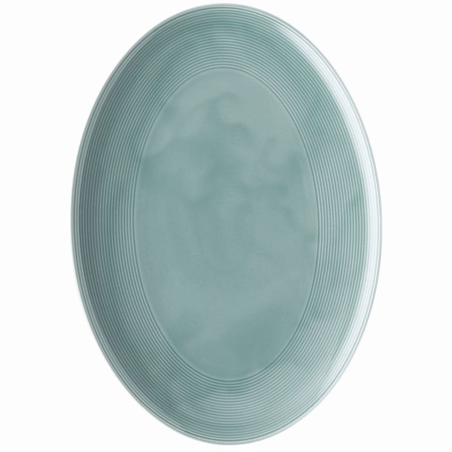Loft Ice Blue Oval Platter image 1