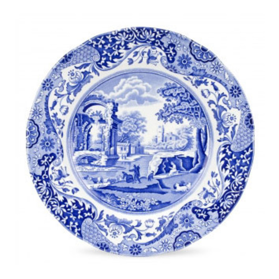 Blue Italian Entree Plate image 0