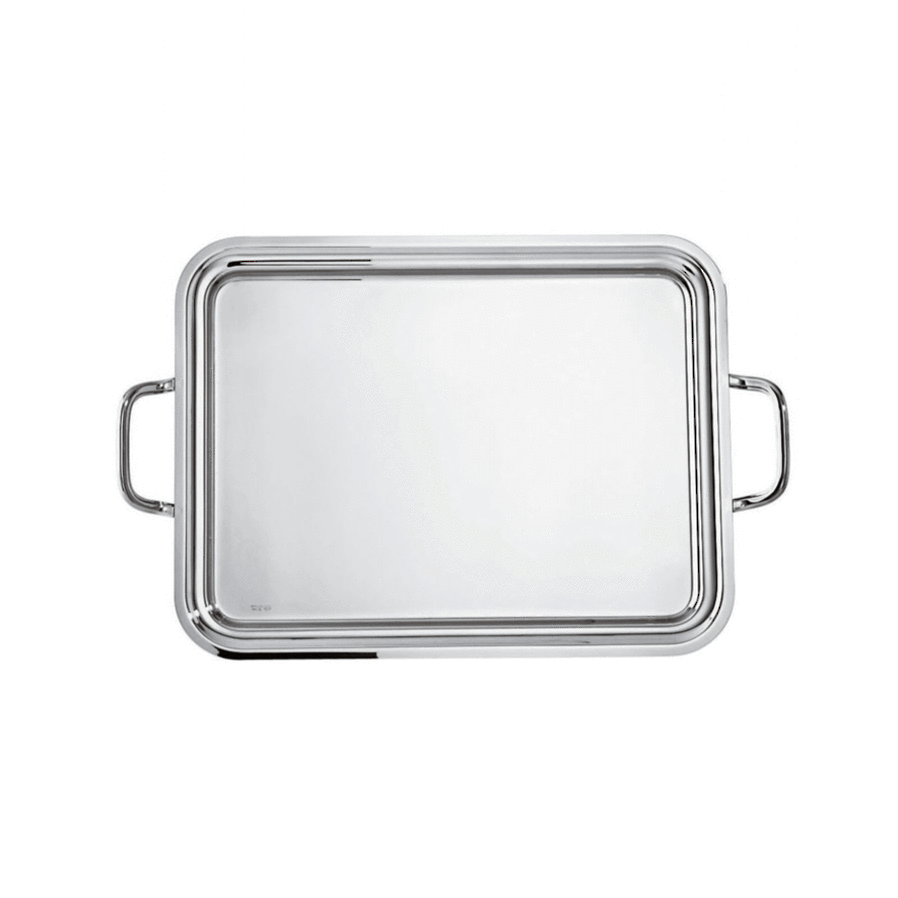 Elite Stainless Steel Rectangular Tray with handles 65x50cm image 0