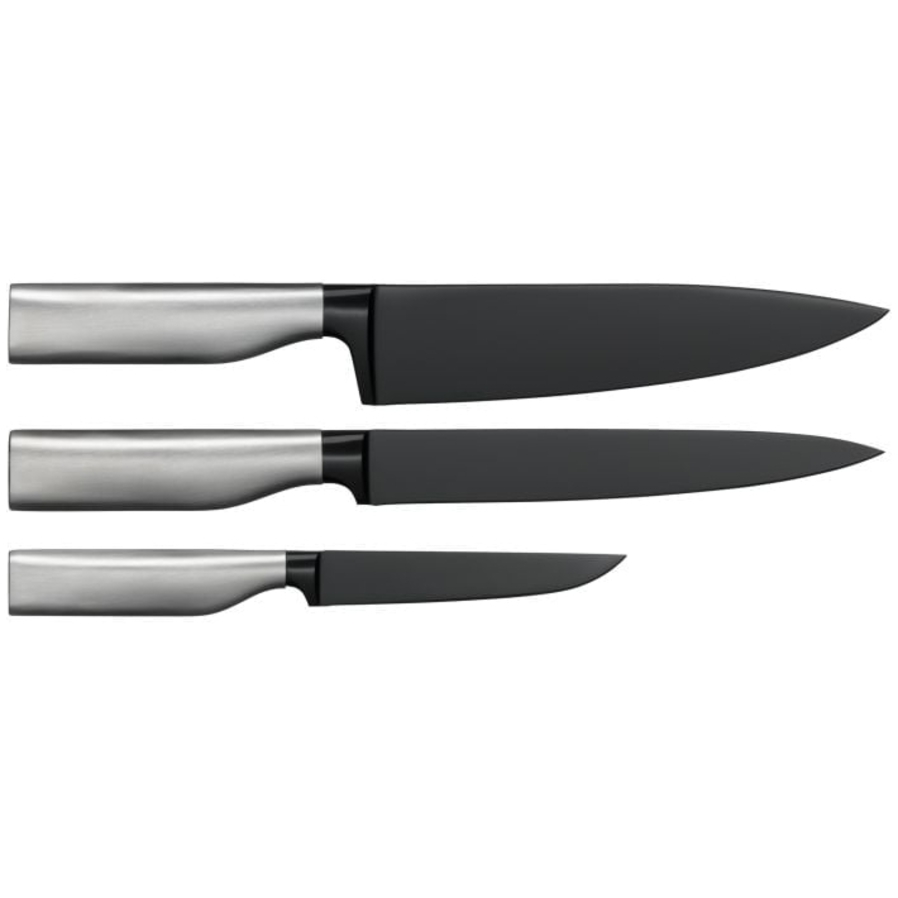 Ultimate Black Kitchen Knife 3 Piece Set image 0