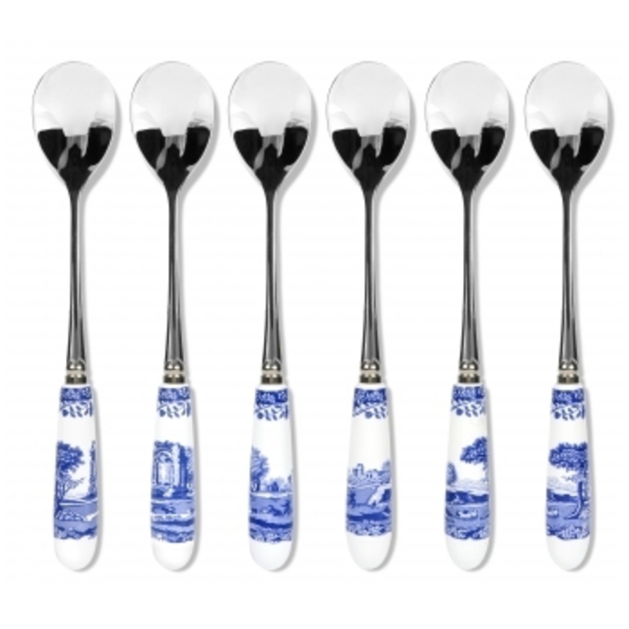 Blue Italian Tea Spoon Set of 6 image 0