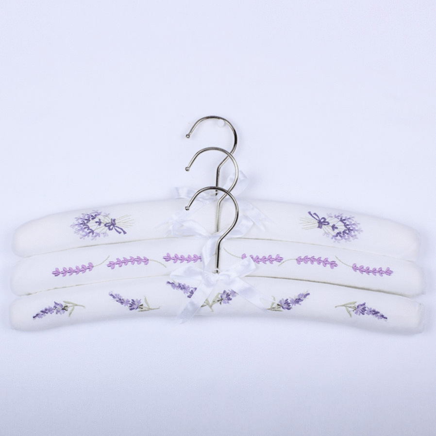 Lavender Coat Hangers Set of 3 image 0