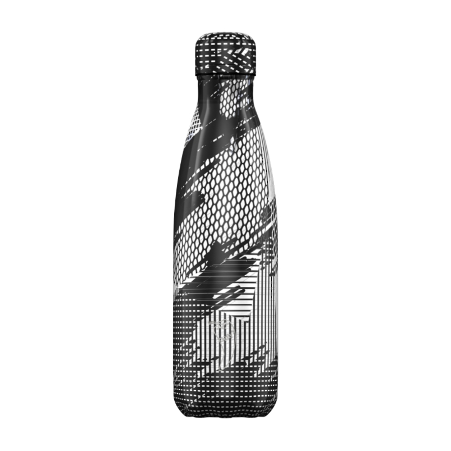 Chilly's Insulated Bottle Abstract Black 500ml image 0
