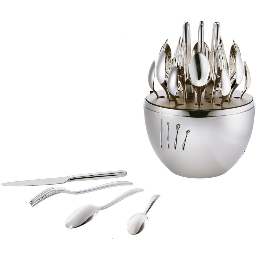 Mood Easy 24 Piece Cutlery Set in Egg image 0