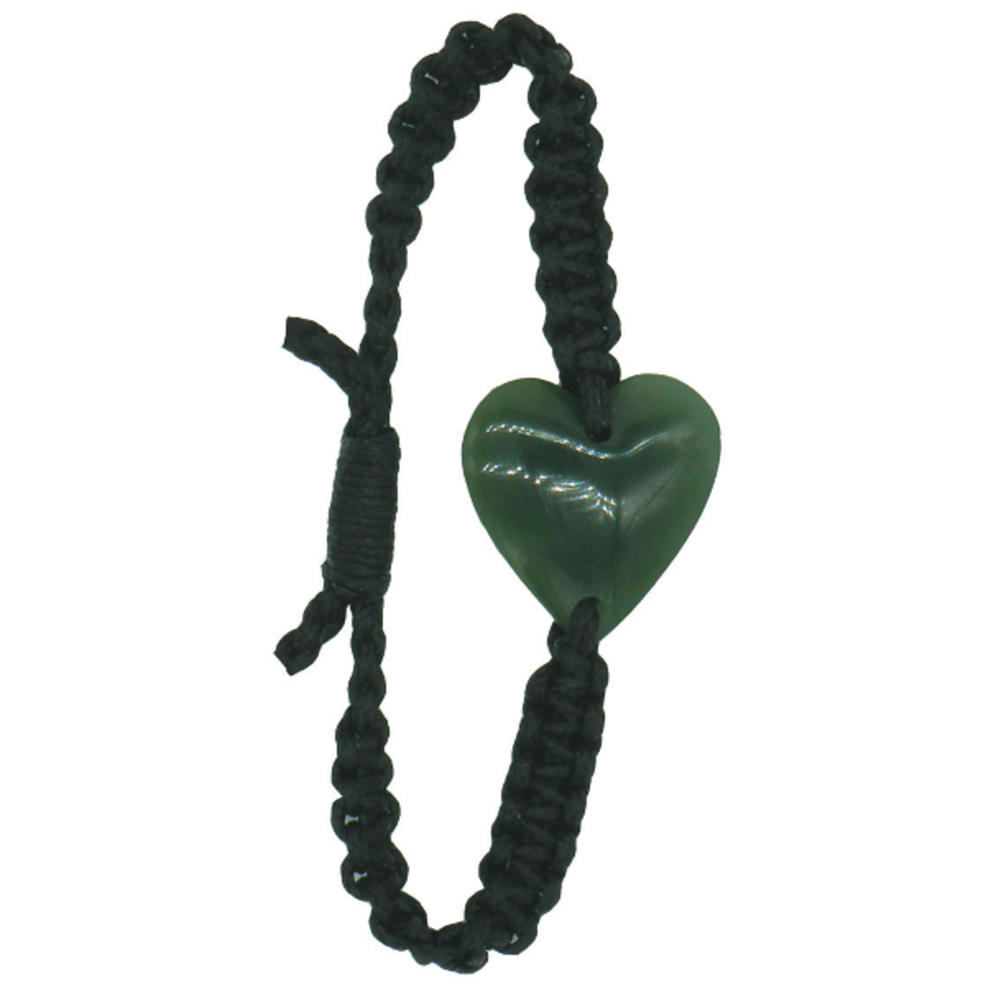 Greenstone Heart Polished Bracelet image 0